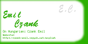 emil czank business card